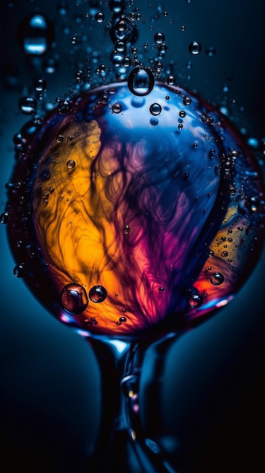 Lebhafter Wassertropfen